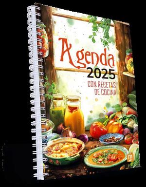 AGENDA CON RECETAS DE COCINA - 2025
