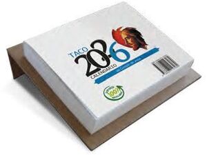 TACO SAGRADO CORAZON - 2026 MESA CON SOPORTE NOTAS