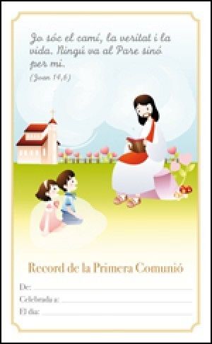 LÁMINA RECORD PRIMERA COMUNIÓ (CATALÁN) M-7