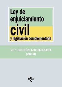 LEY DE ENJUICIAMIENTO CIVIL Y LEGISLACIÓN COMPLEMENTARIA 2019