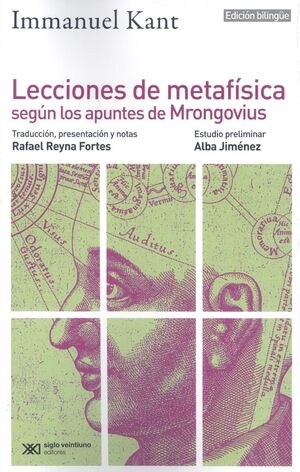 LECCIONES DE METAFÍSICA SEGÍN LOS APUNTES DE MRONGOVIUS