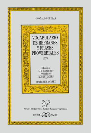 VOCABULARIO DE REFRANES Y FRASES PROVERBIALES (1627)