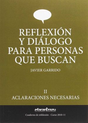 REFLEXION Y DIALOGO PARA PERSONAS QUE II