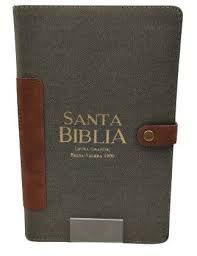 BIBLIA REINA VALERA 1960 LETRA GRANDE PIEL TELA VINTAGE