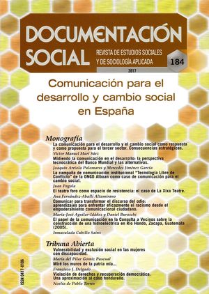 COMUNICACIÓN PARA EL DESARROLLO Y CAMBIO SOCIAL EN ESPAÑA DS - 184