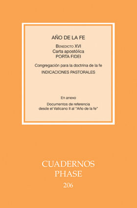 AÑO DE LA FE. CARTA APOSTÓLICA 'PORTA FIDEI'