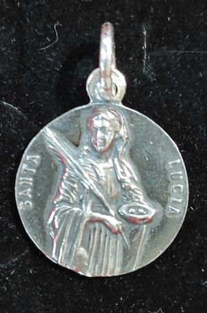 MEDALLA SANTA LUCIA REF.12174