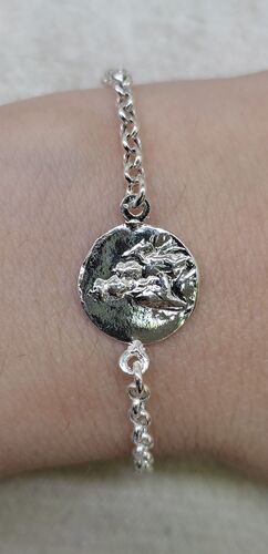PULSERA PLATA ESCAPULARIO 2 ASAS ROLO-1