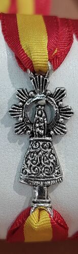 PULSERA ESPAÑA VIRGEN DEL PILAR CINTA