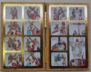 VIA CRUCIS OLIVO 14,5 X 11,5