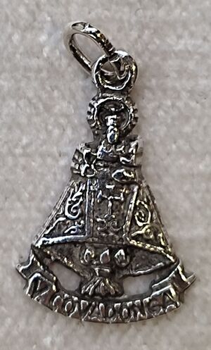 MEDALLA VIRGEN COVADONGA BAÑO PLATA 25MM