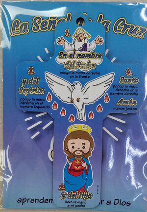 CRUZ CON LEMA SEÑAL DE LA CRUZ 7070CRSCSP