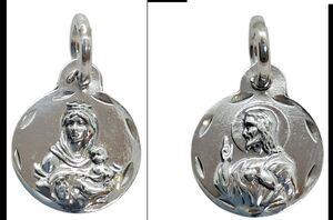 MEDALLA ESCAPULARIO PLATA 12702