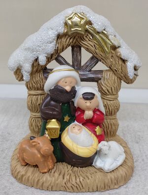 NACIMIENTO RES 8,5 X 7 CM PCA 9 SAGRADA FAMILIA PESEBRE