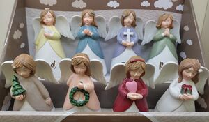 ÁNGEL EN RESINA CON FRASE (EXPOSITOR)