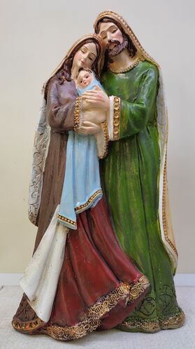 SAGRADA FAMILIA 24X14,5CM MANTOS LARGOS CON VUELOS 02060318