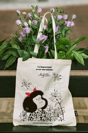 BOLSA DE TELA DE LA COMPRA MAFALDA FLORES MOSES