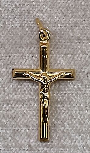 CRUZ PLATA LISA C/CRISTO 31X18MM CH