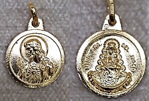 MEDALLA PLATA V.ROCIO/ESCAPULARIO 13 MM CH