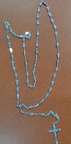 ROSARIO METAL PECES JESÚS 8X5MM