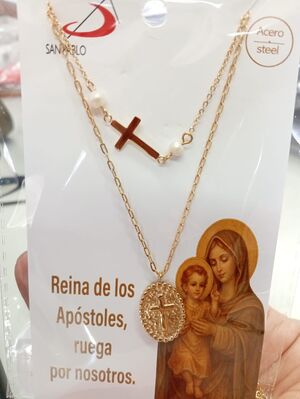 COLGANTE CRUZ Y MEDALLA CRUZ - IT9230035