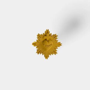 IMÁN SAGRADO CORAZÓN PLÁSTICO 4,5 CM. AMARILLO CURRY