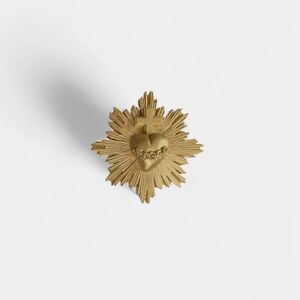 IMÁN SAGRADO CORAZÓN PLÁSTICO 4,5 CM. DORADO