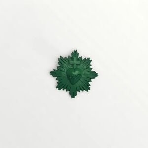 IMÁN SAGRADO CORAZÓN PLÁSTICO 4,5 CM. VERDE JUNGLA