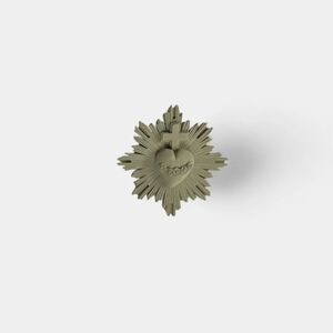 IMÁN SAGRADO CORAZÓN PLÁSTICO 4,5 CM. VERDE OLIVA