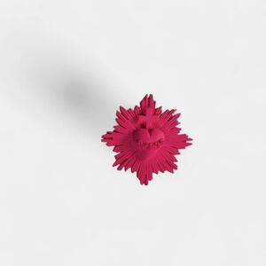 IMÁN SAGRADO CORAZÓN PLÁSTICO 4,5 CM. ROSA FUCSIA