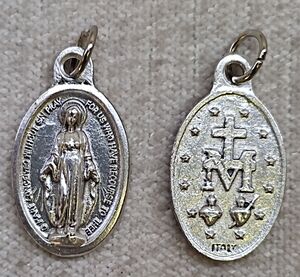 MEDALLA VG. MILAGROSA OVALADA 25 MM. - 60.261.30 002LOG