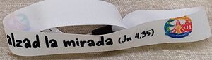 PULSERA BLANCA SATEN ESPECIAL SUBLIMACION