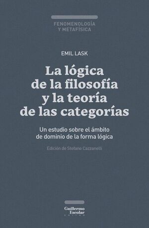 LOGICA DE LA FILOSOFIA Y LA TEORIA DE LAS CATEGORIAS, LA
