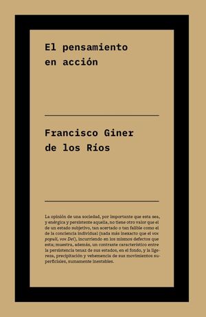EL PENSAMIENTO EN ACCIÓN