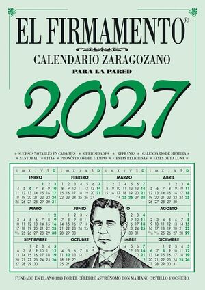 CALENDARIO PARED ZARAGOZANO 2027