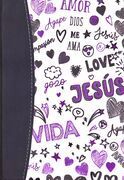 BIBLIA RVR60 BOLSILLO PALABRAS DE VIDA PIEL/TELA